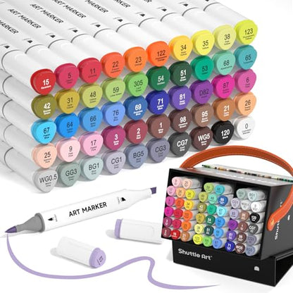 Alcohol Markers Brush tip (51 Count)