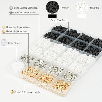3000 Pcs Clay Beads Bracelets for Women Adults (3000 Count)