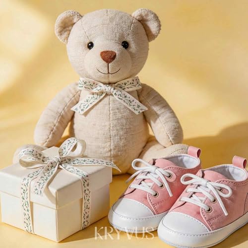 Light Pink Flower Cotton Ribbon 5 (36 Foot)