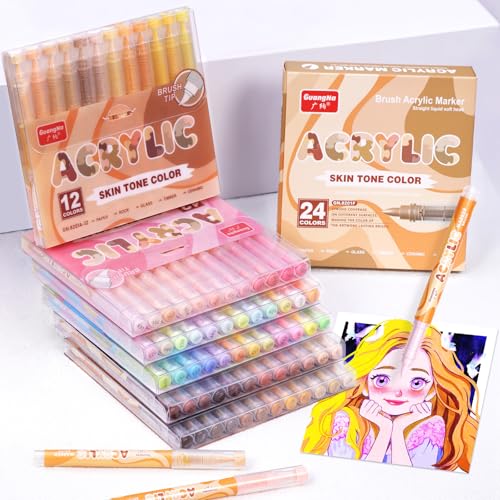 Acrylic Paint Markers 12 Colors (12 Count)