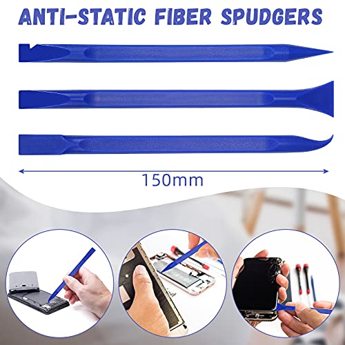 18 Pcs Carbon Fiber Plastic Scrapers Cleaning Tool Non (18 Count)