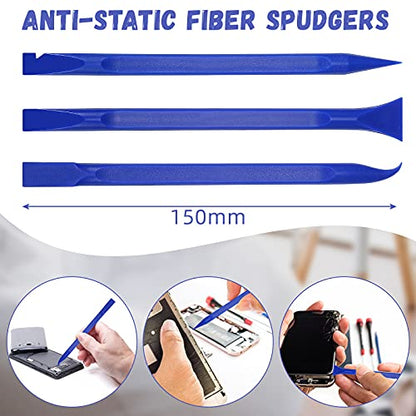 18 Pcs Carbon Fiber Plastic Scrapers Cleaning Tool Non (18 Count)