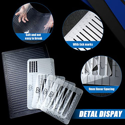 5 Pack Straight Line Stencil for Journaling
