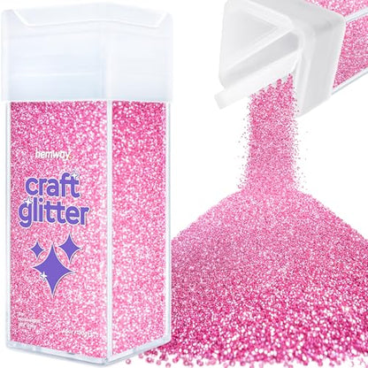 Craft Glitter Shaker Rose Pink 110g Microfine (3.8 Ounce)