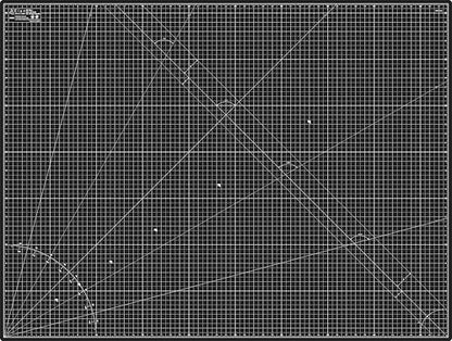 Cutting Mat A0 Black & Taupe