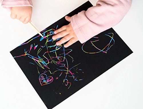 50 Piece Rainbow Scratch Paper (54 Count)