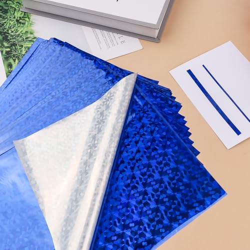 50 Sheets Blue Gemstone Toner Reactive Foil (50 Count)