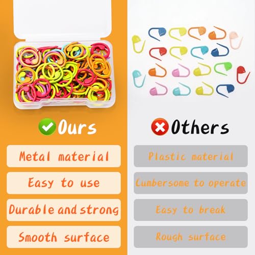 100Pcs Metal Stitch Markers