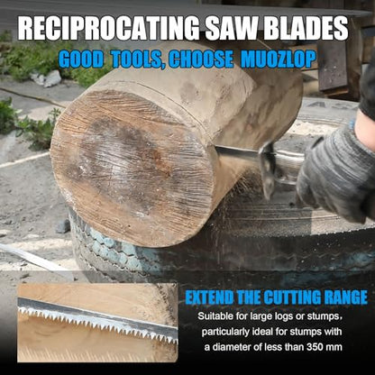 5Pack 15inch 5TPI Woodcutting Reciprocating Saw Blades Set (5 Count)