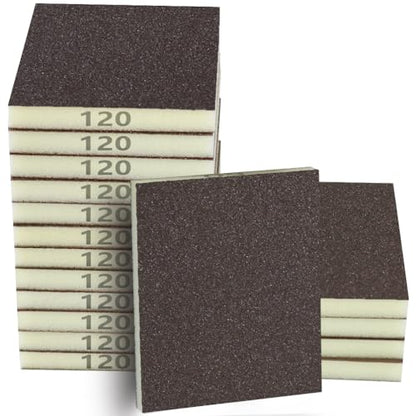 16PCS 120 Grits Sanding Sponge Medium Coarse Sanding Block (16 Count)