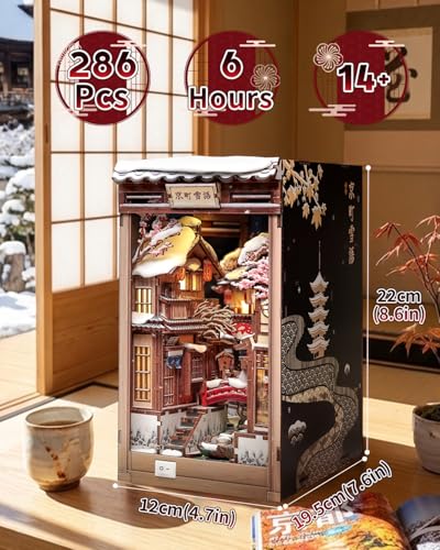 DIY Book Nook Kit Kyoto Snow Whisper