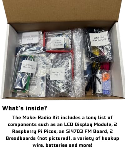 Make Radio Kit Electronics Component Pack for 12 Guided Projects