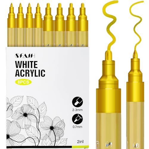 Acrylic Gold Paint Pens 2 (8 Count)