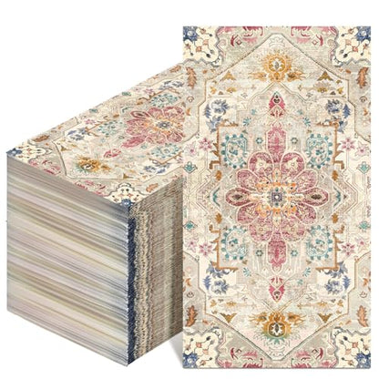 100 Pcs Boho Napkins Paper Guest Towels (100 Count)