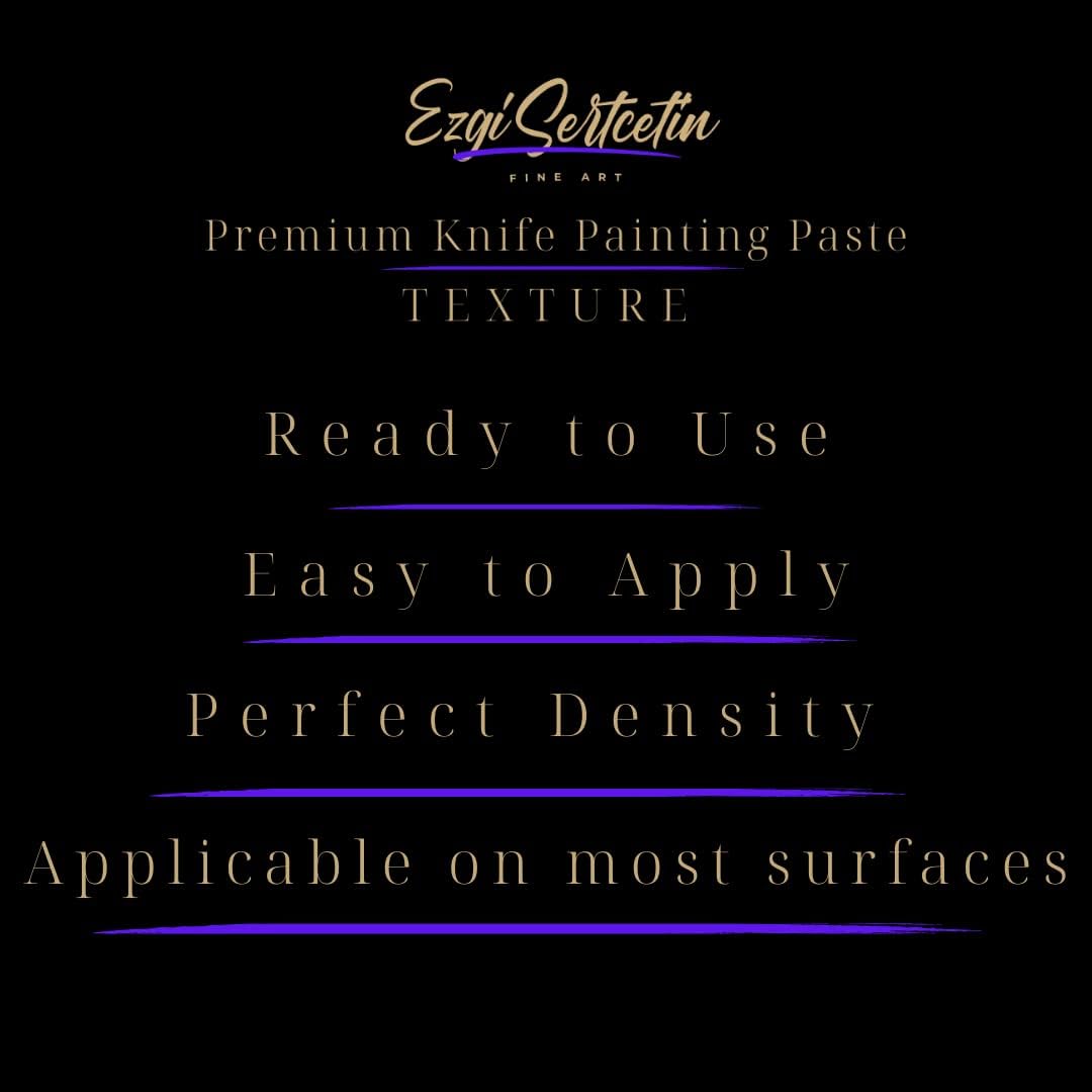 Premium Palette Knife Painting Paste|Texture Paste|Authentic Bright Colors|Ready to Use|Easy to Apply| 6oz (Platinum Silver)