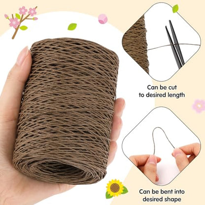 673 Feet Floral Vine Bind Wire Rustic Craft Wire