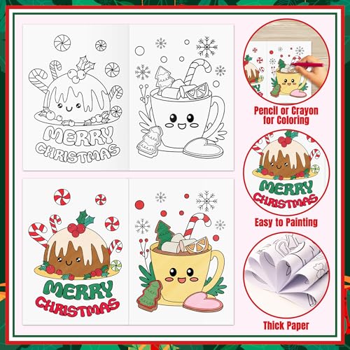 Christmas Food Coloring Books (24 Count)