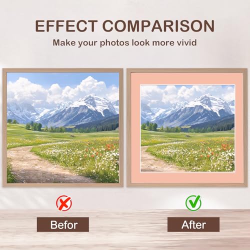 15 Pack 12x12 Picture Mats for 8x8 Photos