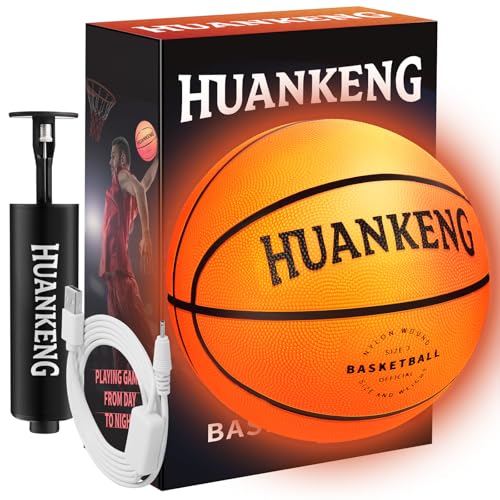 Rechargeable Glow in The Dark Basketball for Kids and Adults