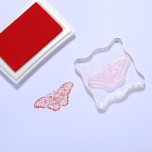 Acrylic Clear Rubber Stamping Blocks Set with Grid Package of 3 (3 Count)