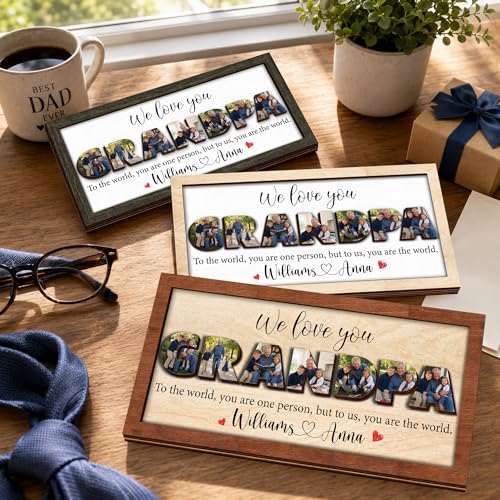 Personalized Grandpa Photo Gifts for Fathers Day