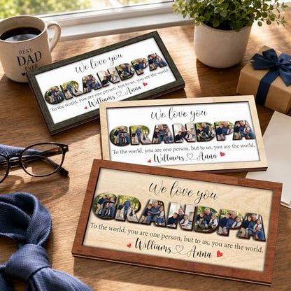 Personalized Grandpa Photo Gifts for Fathers Day