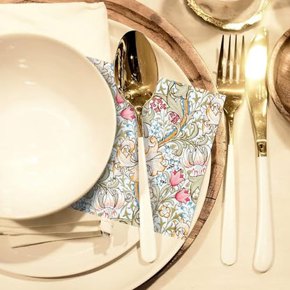 William Morris Cocktail Napkins Floral Decorative for Decoupage (50 Count)