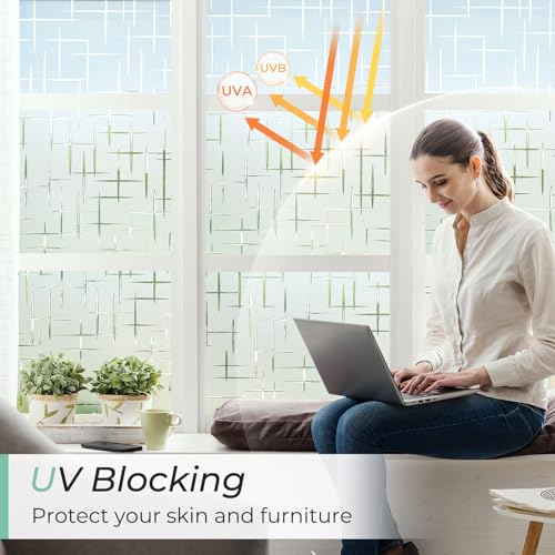 Window Privacy Film Frosted Glass Window Film (12.92 Sq Ft)
