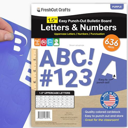 1.5 Inch Bulletin Board Letters & Numbers