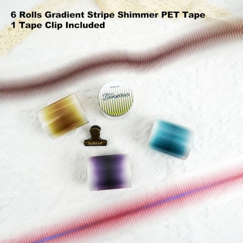 Shimmer Ombre Stripe PET Tape (6 Count)