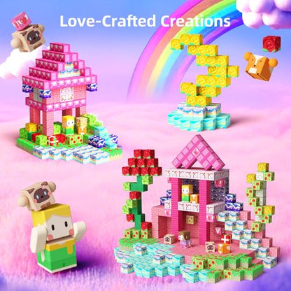 100PCS Magnetic Blocks Princess Building Toys for Girls Age 3+