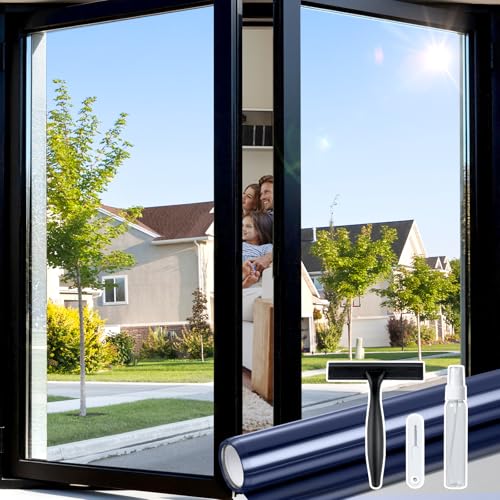 One Way Window Privacy Film Tint with 3 Tools for Home