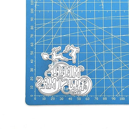 Metal Cutting Dies DIY Merry Christams Embossing Stencil Template Scrapbooking Card Making Mold Photo Album Arts Crafts Tools