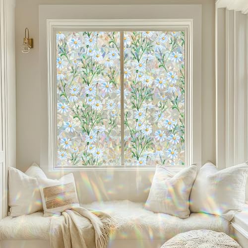 Privacy Window Films Stain Glass Cling No Glue Anti