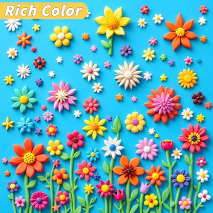 285 Pcs Polymer Clays 120 Bright Colors Oven Bake Clay Non