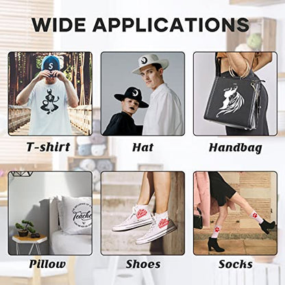 HTV Vinyl Rolls Black White and Red Heat Transfer Vinyl