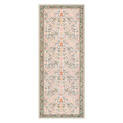 Boho Floral Birds Laundry Room Rug Runner 2x5