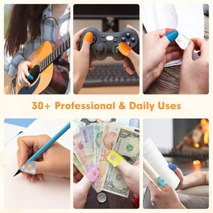 20 Pieces Rubber Finger Covers for Hand Sewing with Finger Protection (20 Count)