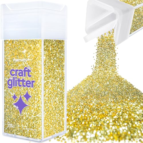 Craft Glitter Shaker Sand Gold 130g Fine (3.8 Ounce)