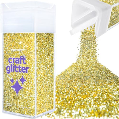 Craft Glitter Shaker Sand Gold 130g Fine (3.8 Ounce)