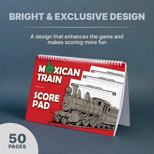 Extra Large Mexican Train Score Pads 11.3x7.9 in