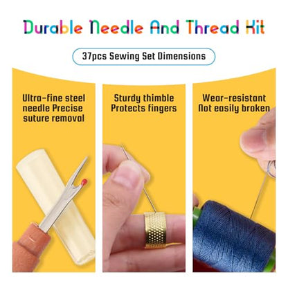 Steel Needles for Hand Sewing (37 Count)
