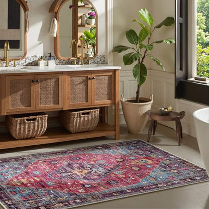 Felice Machine Washable Area Rugs 3x5