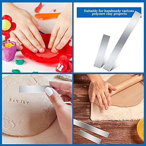 Flexible Polymer Clay Cutters 8 Inch 4 Inch Carbon Steel Blade Polymer Clay Cutting Slicing Tools for DIY Shaping Modelling Sculpturing Supplies