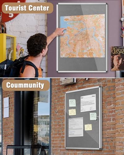 38"x28" Enclosed Bulletin Board