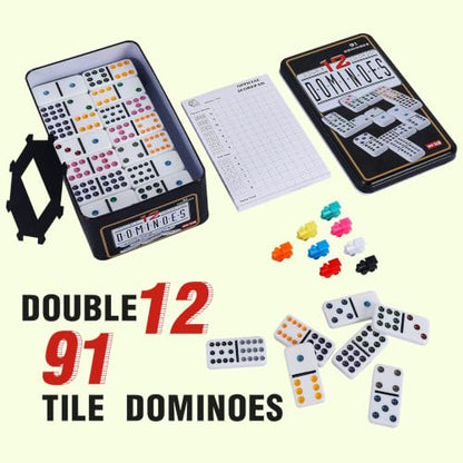 Double 12 Dominoes Set
