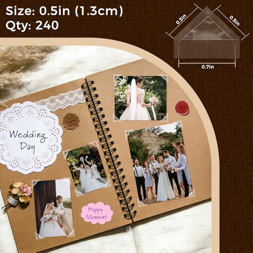 Archival Polypropylene Photo Corners (240 Count)