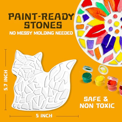 8Pcs Stepping Stones Painting Craft Kit for Kids 4 8 6
