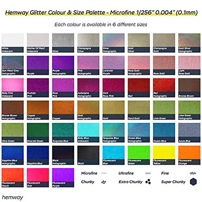 Craft Glitter Emerald Green 100g Microfine Glitter (100 Gram)