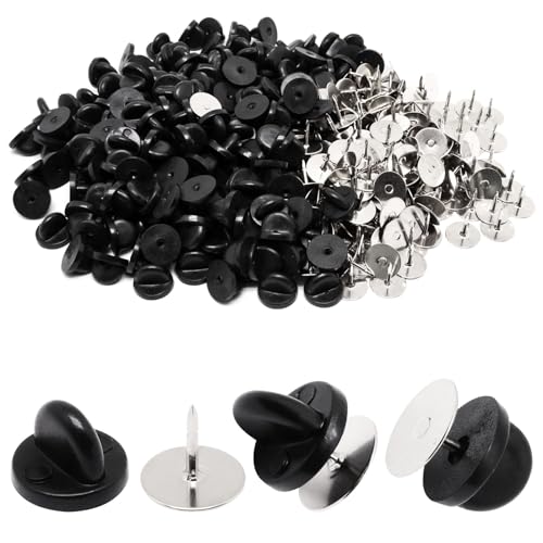 100set Rubber Pin Backs (100 Count)